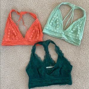 Lace bralettes